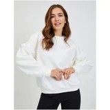 Orsay White Women's Oversize Sweatshirt with Balloon Sleeves - Women