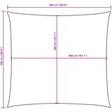  Jedro protiv sunca od tkanine četvrtasto 5 x 5 m tamnozeleno | shoptok.hr