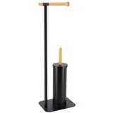 Tendance držač toaletnog papira i wc četke, bambus/metal, crni Cijene