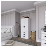 Hanah home easy 1600-58 matte white wardrobe | ePonuda.com