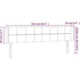  Vzglavje z ušesi temno sivo 163x16x78/88 cm blago, (20793698) | Shoptok.si