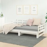 The Living Store Izvlečna dnevna postelja bela trdna borovina 2x(80x200) cm - Dnevna Postelja, (21509190) | Shoptok.si