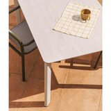 Kave Home Vrtna miza s kamnito mizno ploščo 80x140 cm Anafi – | Shoptok.si