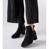 Gemre Black ankle boots with low block heel Vinceza Cene