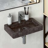  Zidni umivaonik crni 38 x 24 x 6,5 cm mramorni | shoptok.hr