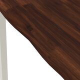 90 x 90 x 75 cm Čvrsto drvo akacije Tamno smeđa i bijela | shoptok.hr