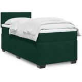 Box spring krevet s madracem tamnozeleni 100x200 cm baršunasti | shoptok.hr