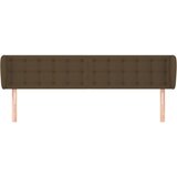  Uzglavlje s ušima tamnosmeđe 183x23x78/88 cm od tkanine | Eponuda.com