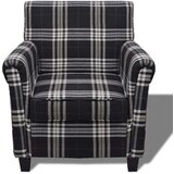 SOFA fotelja od tkanine s jastukom crna | shoptok.hr