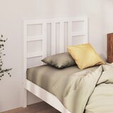Maison Chic posteljno vzglavje - vzglavna omarica - nočna omarica belo 106x4x100 cm trdna borovina, (21706179) | Shoptok.si
