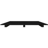 Za krevet crni 100 x 200 cm od masivne borovine | shoptok.hr