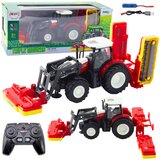 Traktor na daljinsko upravljanje s kosilicama - crveni | shoptok.hr