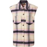 Pieces Bluza 'Carlene' kremna / pesek / temno modra / lila | Shoptok.si