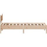 vidaXL Posteljni okvir brez vzmetnice 90x200 cm trdna borovina | Shoptok.si