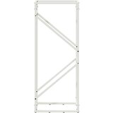  Stalak za drva bijeli 40x25x100 cm hladno valjani čelik | shoptok.hr