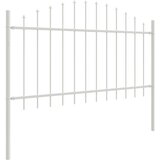  Vrtna Ograde s Hoop Top - Bijela 11.9 x 1 m Čelik | shoptok.hr