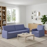  Set sofe 2 pcs Traper plava Tkanina - Trapere plave boje 1-Sjedalo + 3-Sjedalo (210 cm) | shoptok.hr