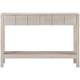 Maison Chic konzolna miza - miza ob steni bela 110x35x75 cm trden mangov les, (21785767) | Shoptok.si