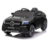  Dečiji auto Mercedes GLC Coupe sa kožnim sedištem i mekim gumama - crni Cene