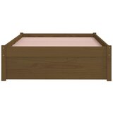  Posteljni okvir medeno rjav iz trdnega lesa 90x200 cm, (20647684) | Shoptok.si
