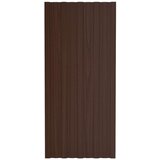 Krovni paneli 12 kom od pocinčanog čelika smeđi 100 x 45 cm | shoptok.hr