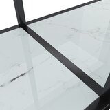  Konzolni stol bijeli 200 x 35 x 75,5 cm od kaljenog stakla | shoptok.hr