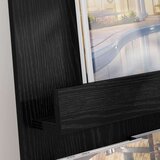  Polica za časopise s policom Crni hrast 51 x 11 x 102 cm | shoptok.hr