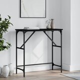 vidaXL Konzolna mizica črna 75x32x75 cm inženirski les Cene