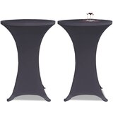 Rastezljivi Stolnjak 2 kom 60 cm Antracit boja | shoptok.hr