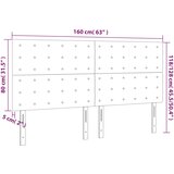  Uzglavlje plavo 160x5x118/128 cm tkanina | shoptok.hr