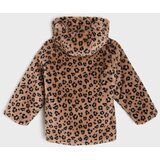 Sinsay Čupavi kaput s leopard uzorkom i u&amp;scaron;ima Slike