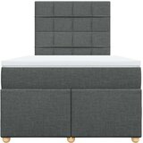  Krevet s oprugama i madracem tamnosivi 120 x 200 cm od tkanine | shoptok.hr