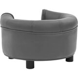 vidaXL Sofa za pse siva 48 x 48 x 32 cm od pliša i umjetne kože | shoptok.hr
