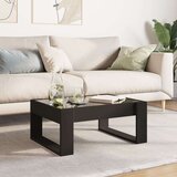 Stolić za kavu s beskonačnim LED svjetlima crni 70x53x30 cm | shoptok.hr