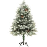  Osvijetljeno božićno drvce sa šiškama zeleno 150 cm PVC i PE | Eponuda.com