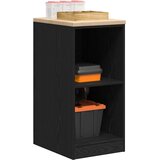 Garažni ormar za odlaganje crni 40x51x85 cm masivne borovine | shoptok.hr
