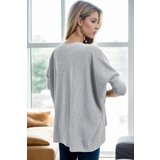 Dewberry 81734 Knitwear Womens Poncho-GREY | shoptok.hr