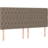 vidaXL Krevet s oprugama i madracem smeđesivi 180x200 cm tkanina | shoptok.hr