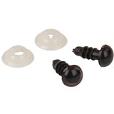 RAYHER Plastična očesa varn. rjava 6 mm 10 kos, (20631554) | Shoptok.si