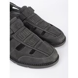 Shelvt Grey openwork loafers for men | Shoptok.si