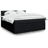  Krevet s oprugama i madracem crni 180x200 cm od tkanine | shoptok.hr