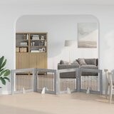  Vrata za pse s postoljem 4 pcs Siva sonoma 100 x 80 cm | shoptok.hr