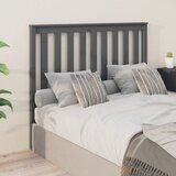 vidaXL Posteljno vzglavje sivo 126x6x101 cm trdna borovina Cene
