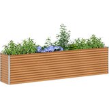  Vrtna visoka greda 290 x 50 x 68 cm Cinkana jeklena, (5000287726) | Shoptok.si