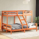 vidaXL Krevet na kat 80x200/140x200 cm masivna borovina voštano smeđi | shoptok.hr