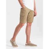 Ombre One color men's shorts with cargo pockets - sand | Eponuda.ba