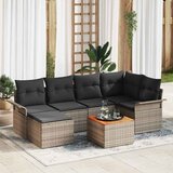  Sjedeća garnitura za vrt 7 kom. poliratan 242,5 x 132,5 x 69 cm | shoptok.hr