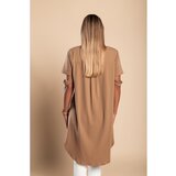 Fenzy Asimetrična Kratka Majica Vebtura, Rjava | Shoptok.si