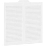 vidaXL Swing Doors Louvred Design 2 para Bela 100x100 cm Cene