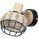 Candellux Lighting Tajga zidna lampa crna+drvena 1x40w e14 abažur crna+drvena | Eponuda.com